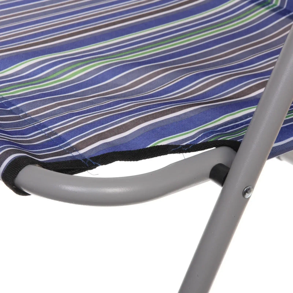 Стул 93*54*64см «Вейрона» складной, с подголовником,2 положения ДоброСад