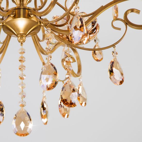 10109/6 / подвесной светильник / бронза/тонированный хрусталь Strotskis