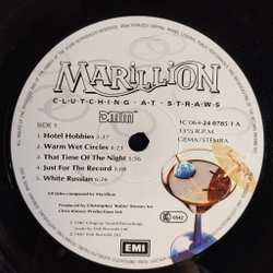 Винтажная виниловая пластинка LP Marillion Clutching At Straws (Germany 1987)