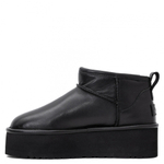 UGG Classic Ultra Mini Platform Leather Black