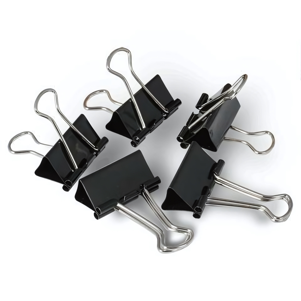 Зажимы для бумаг черн. 15мм 12шт (DOLCE COSTO)