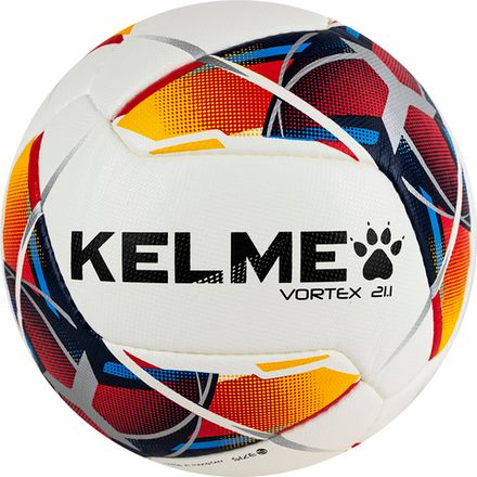 Мяч футб. KELME Vortex 21.1, 8101QU5003-423, р.5, 10 панелей, ПУ, ручная сшивка, бело-мультиколор