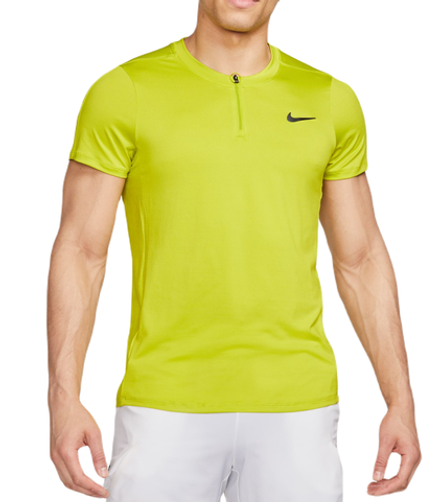 Мужское теннисное поло Nike Court Dri-Fit Advantage Polo - bright cactus/black