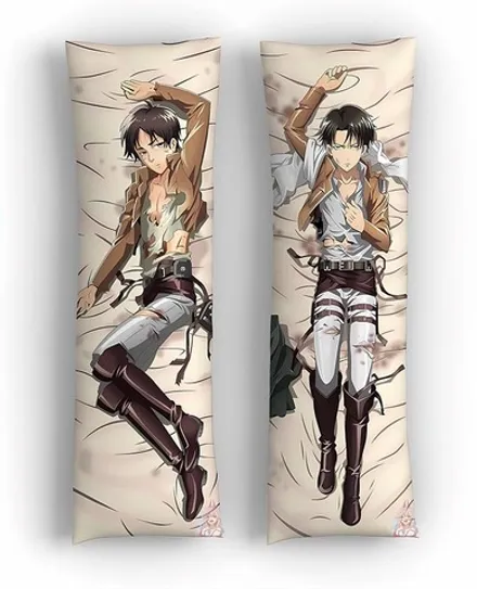 Дакимакура Леви Аккерман и Эрен Йегер №4