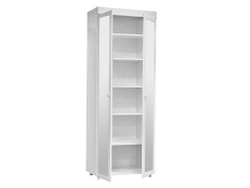 Шкаф 2-х дверный с зеркалами (гл.410) Монако МН-43 белое дерево