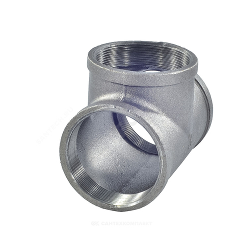 Тройник прямой чугун Ду 40 (1 1/2") ВР/ВР Fittex PLUS