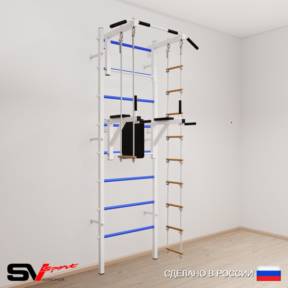 Шведская стенка Sv Sport усиленная 679 (Турник стандарт/Брусья/Лестница/Трапеция)