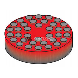 Резиновая накладка (РТИ-СЕРВИС 1009К) для подъемников "Ravaglioli" (max), кордированная