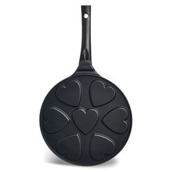СКОВОРОДА AGNESS "СЕРДЦЕ" ДЛЯ ОЛАДИЙ С АНТИПРИГАР.ПОКРЫТИЕМ ДИАМЕТР=26.5 СМ.