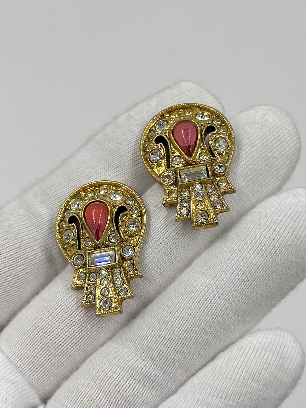 Серьги с кристаллами в стиле Арт-Деко 1928