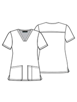 Топ медицинский женский Cherokee CK671, собачки, M