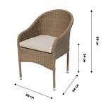 Стул  Софи арт.GS062, серо-бежевый светло-серый "Garden story"