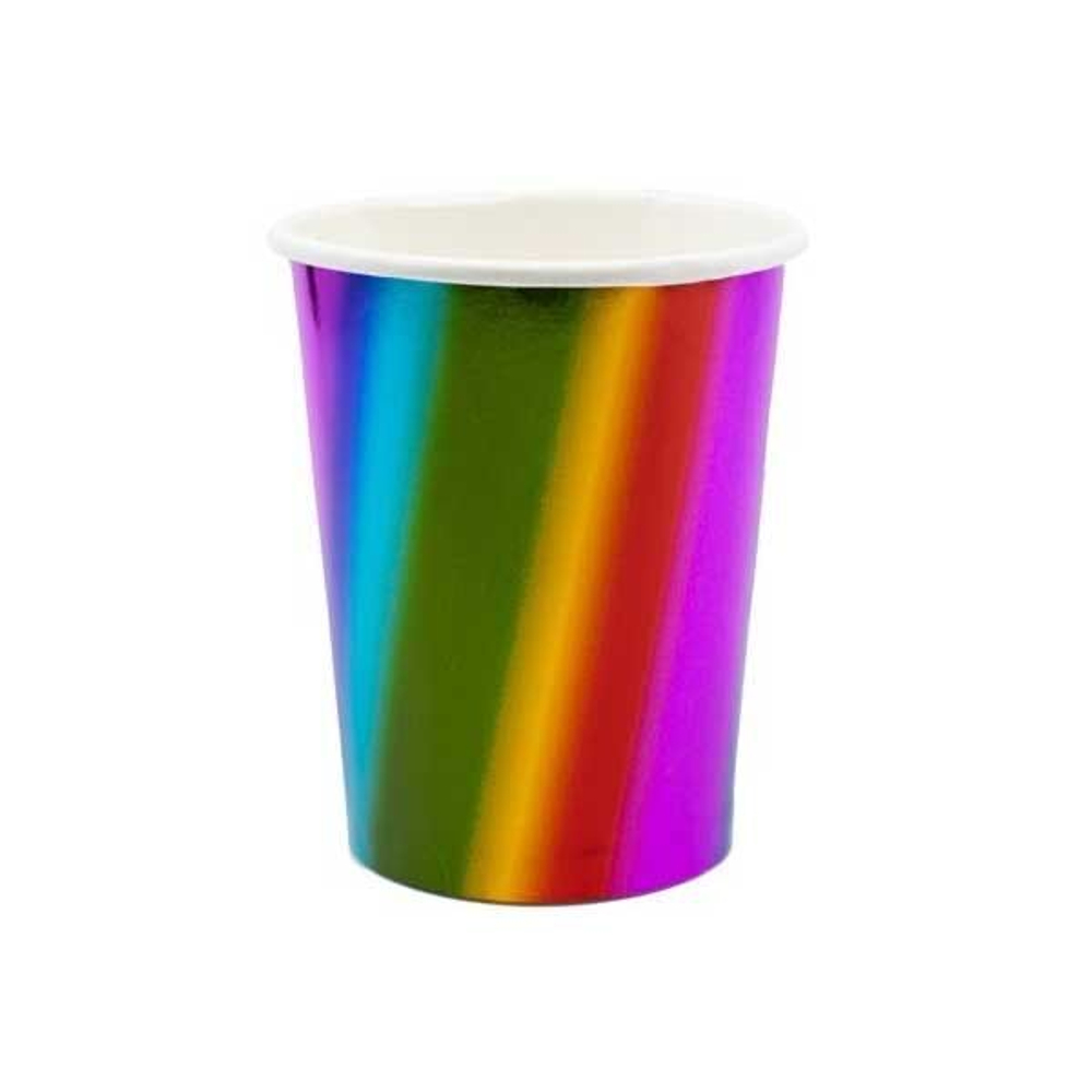 Стаканы фольг Радуга 250 мл, 6 шт