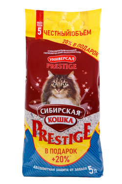 СИБИРСКАЯ КОШКА НАПОЛНИТЕЛЬ Универсал Prestige 5 л АКЦИЯ