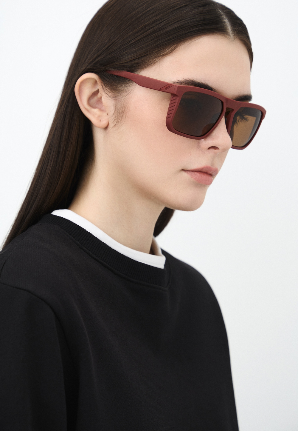 Спортивные очки 100% RENSHAW - Soft Tact Crimson - Bronze Lens