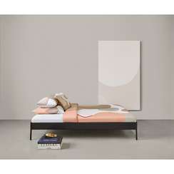 Набор из двух наволочек из сатина  бежевого цвета с авторским принтом Freak Fruit 70х70 см