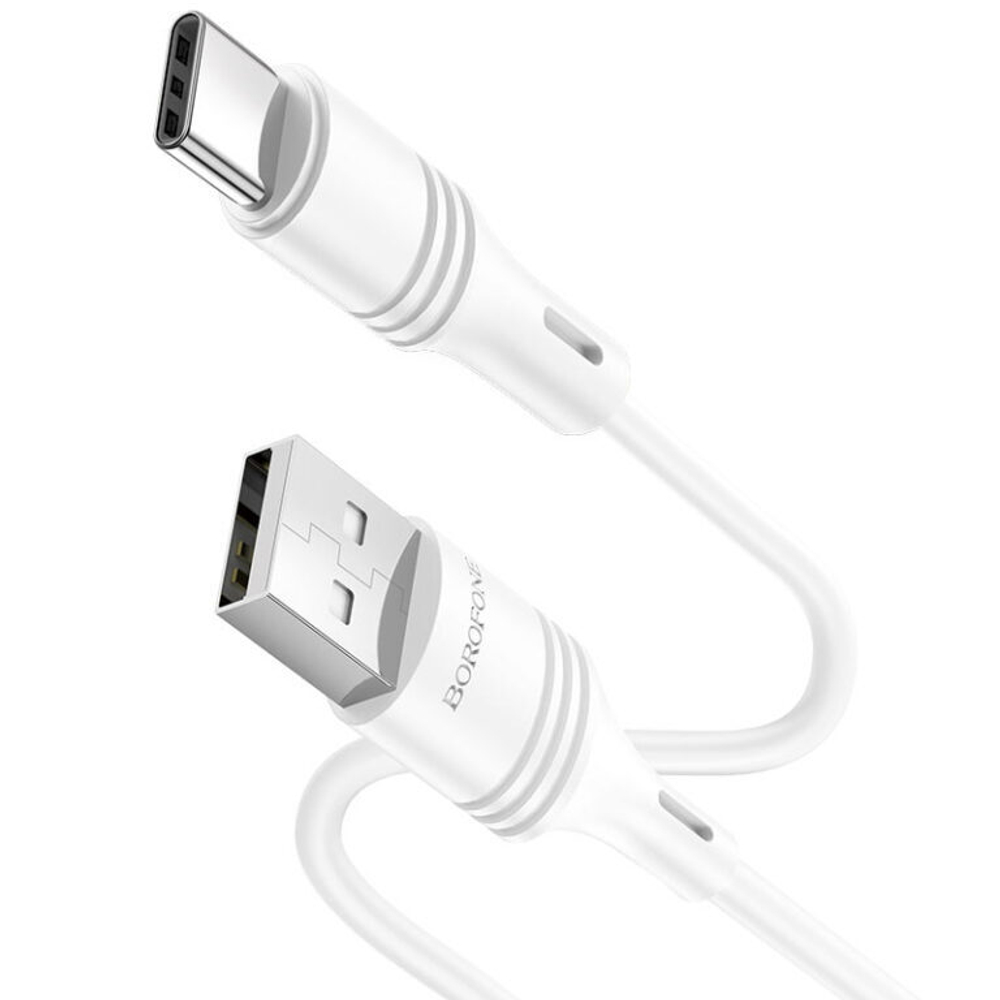 Кабель Borofone BX43 USB-Type-C 3A 1м PVC White