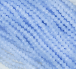 БМ006НН46 Хрустальные бусины "рондель", цвет: светло-голубой матовый, 4х6 мм, кол-во: 58-60 шт.