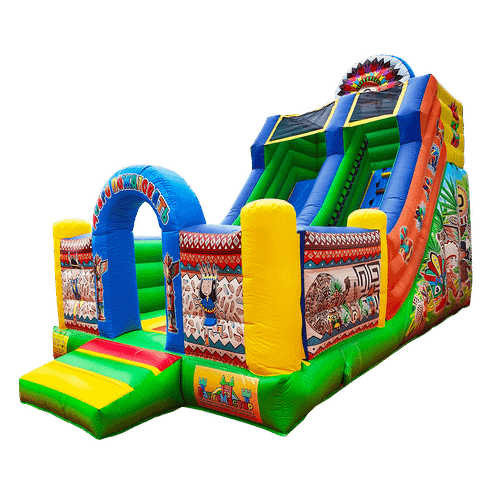 Надувная горка «Индиана ЭКСТРА», 7x4x6 м.