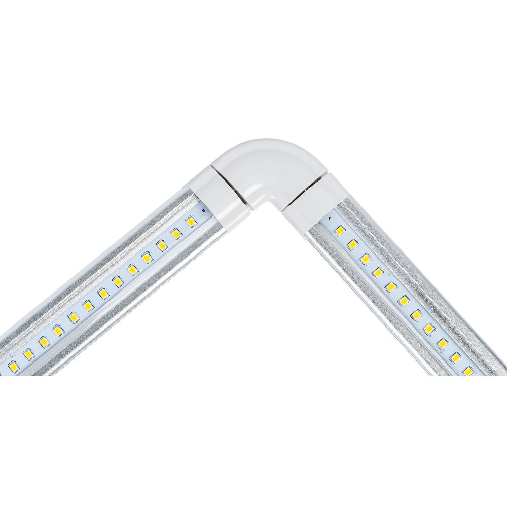 ULM-F45-2x6W-4500K IP20 SILVER Светильники светодиодные для мебели. набор из 2-х шт. Механический выключатель. 600x25x8мм. 2x500Lm. ТМ Uniel