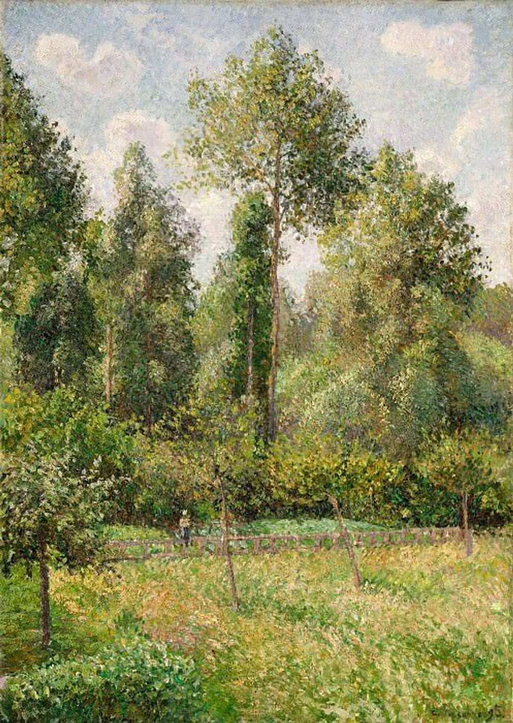 Topolya. Erani, Pissarro K., kartina dlya interera (reprodukciya) stene.ru