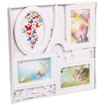 Фоторамка-коллаж 37,5*37,5см «Париж» цвет белый, на 4 фото, пластик