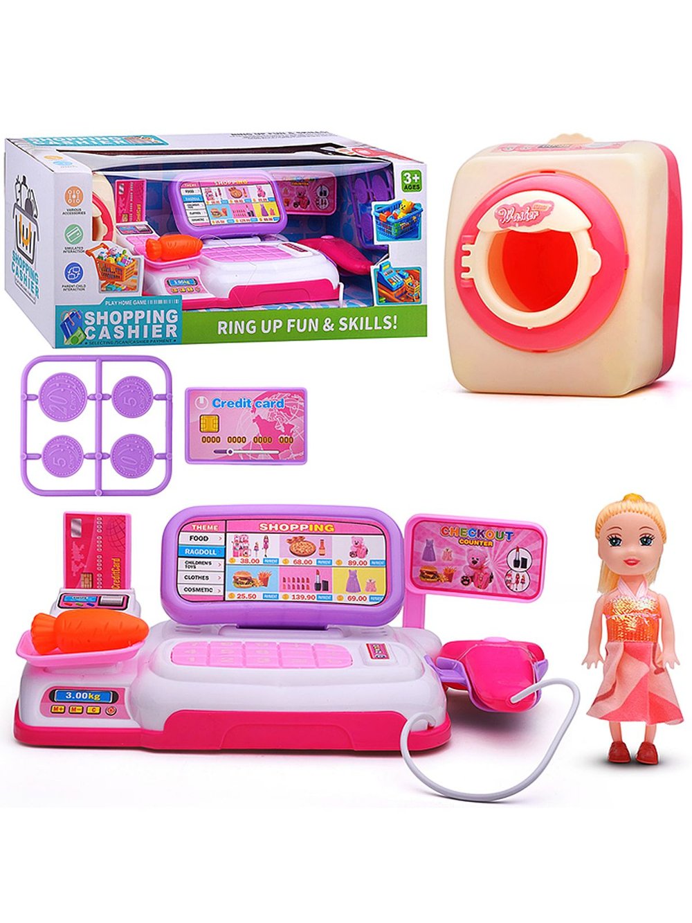 Игровая Касса Магазин игрушек со светом и звуком (888-47)