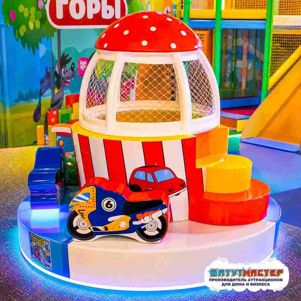 Электрическая карусель детская 4KIDS "Гонки на мотоциклах"