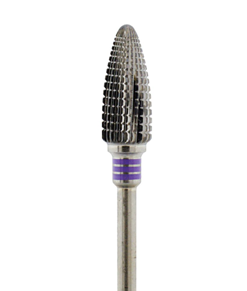 EDENTA 7225.060HP Твердосплавная фреза 25 HP 104, d 6 мм, насечка особо мелкая спиралевидная с поперечной зубчатостью, форма пламя