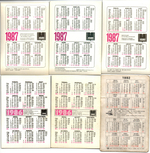 № 154 Набор из 10 объёмных стерео Календариков СССР Мультфильмы 1986, 1987, 1982 год.
