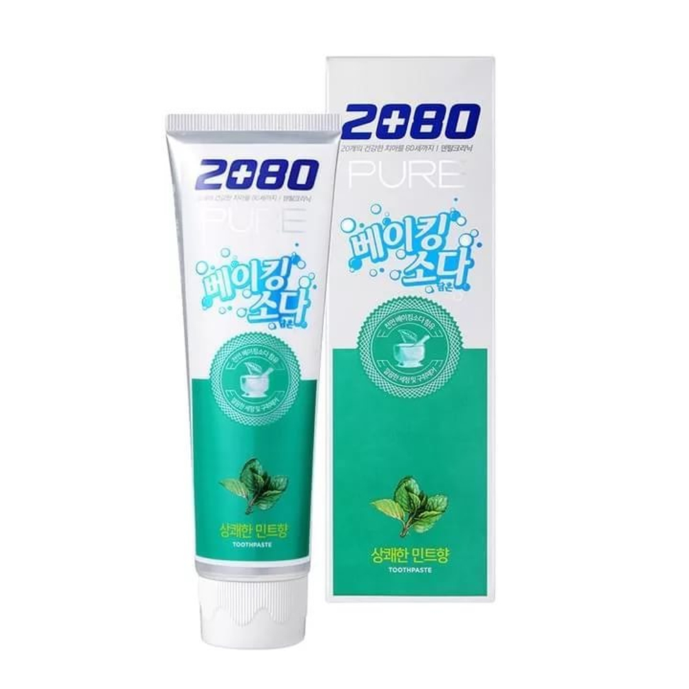 Зубная паста c пищевой содой мята Aekyung 2080 Pure Baking Soda Mint Blast, 120g