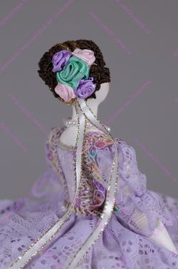 Кукла-шкатулка "Барышня на балу"