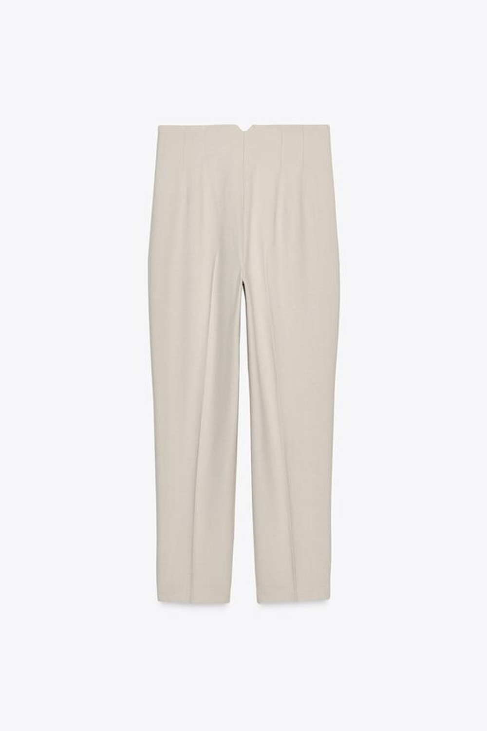 ZARA БРЮКИ С ВЫСОКОЙ ПОСАДКОЙ, БЕЖЕВЫЙ