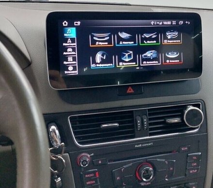 Магнитола Audi Q5 8R 2008-2016 (с джойстиком MMI) - FarCar AU3006-High монитор 10.25" на Android 13, 8Гб+128Гб, CarPlay, 4G SIM-слот