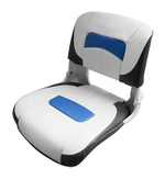 Сиденье Premium Low-back All Weather, белое с темно-серым и синим (10252319)