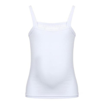 Майка для девочек р.26, белая (AMOTEKS), 1 шт.