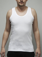 Мужская майка +size Gentlemen (Размер: 4X) (Цвет: белый)