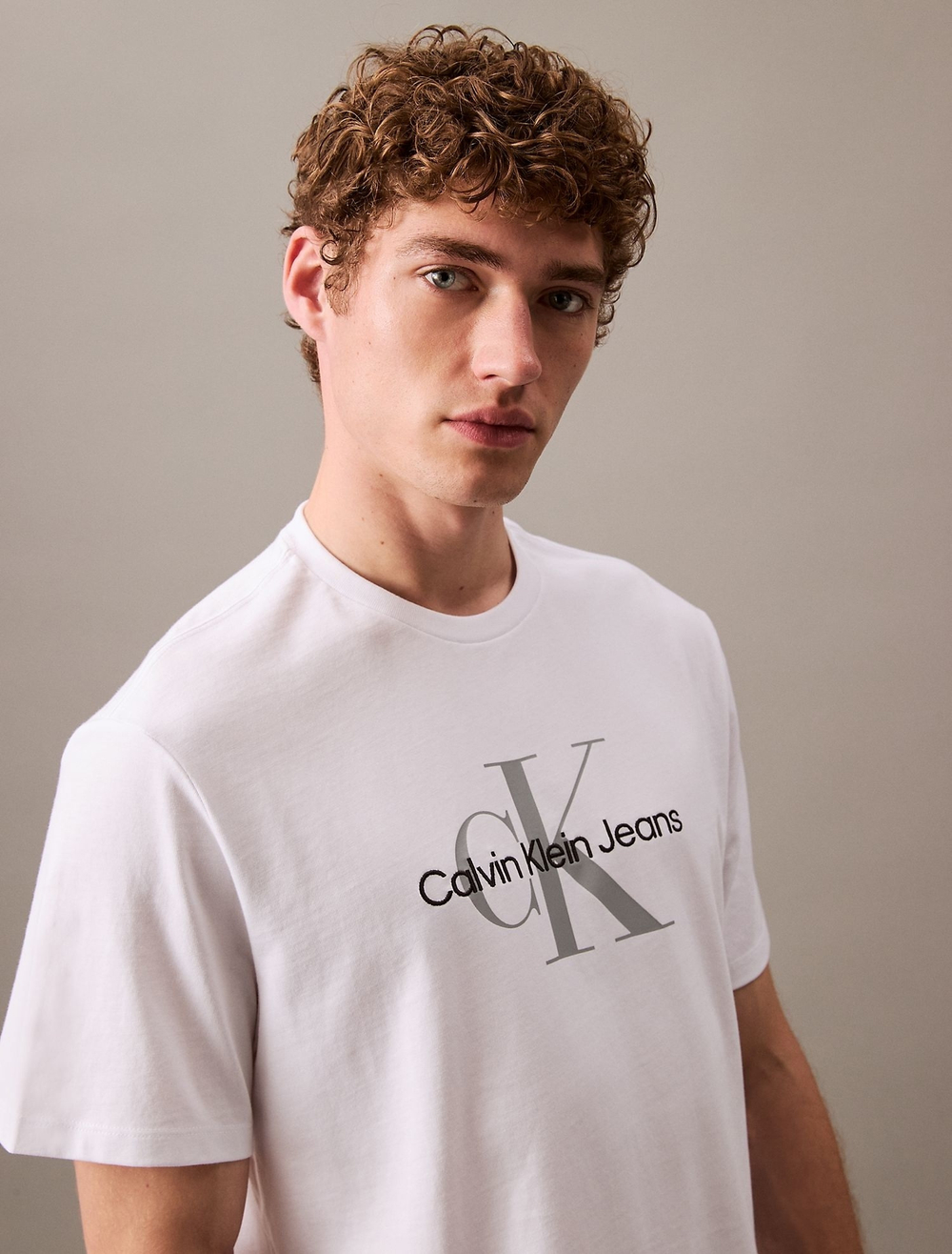 Футболка Calvin Klein Jeans Monogram Logo Brilliant White