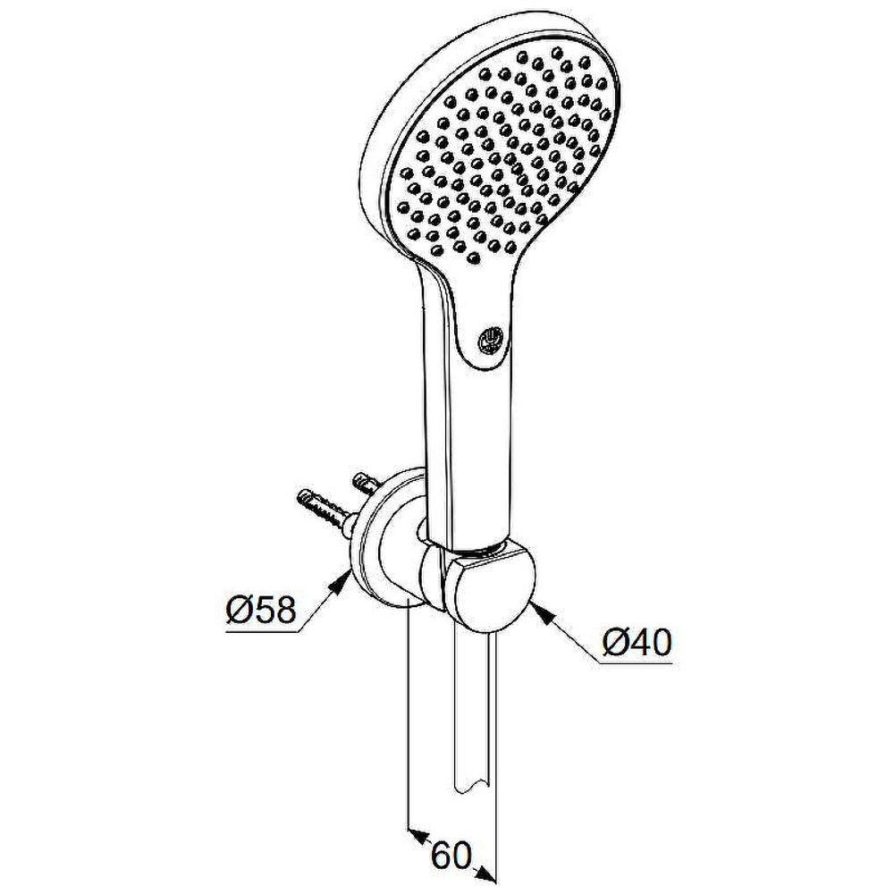Душевой гарнитур Kludi Dive Хром (6985005-00)