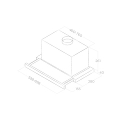 Встраиваемая вытяжка Elica ELITE 26 IX/A/60