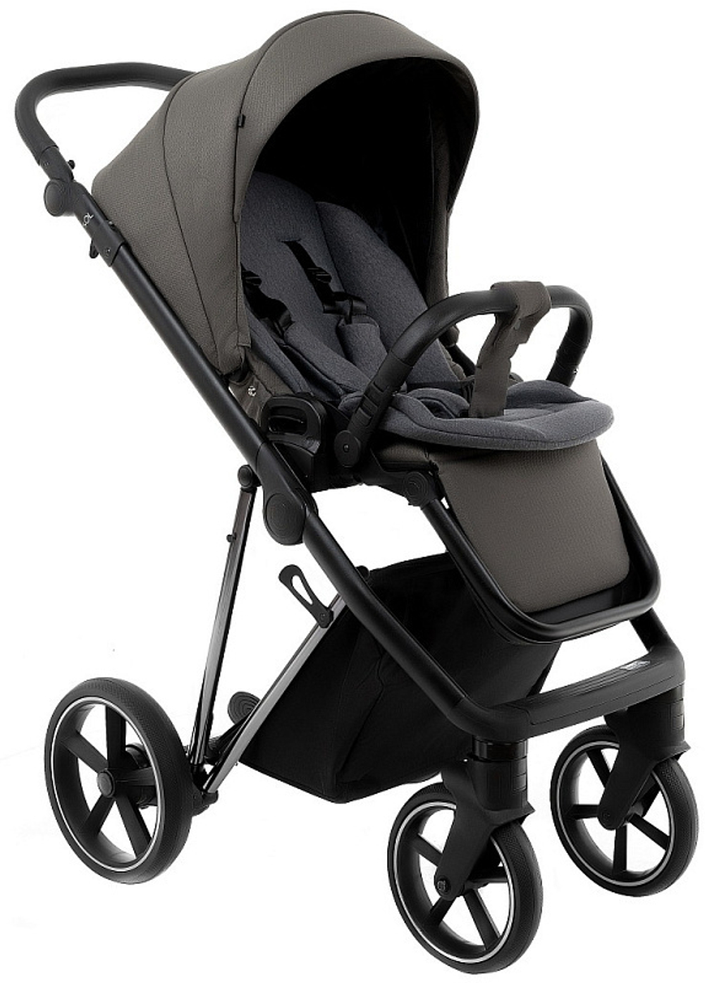 Детская коляска Roan Sol Luxury 3 в 1 с автокреслом Tutis Elo Black RSL/4051 Taupe/Nikiel