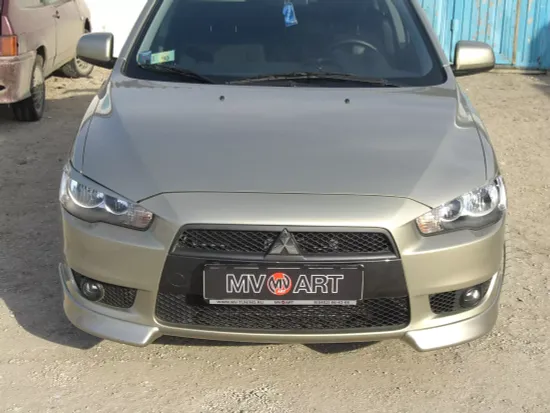 Накладки (клыки) на бампер для Mitsubishi Lancer 10