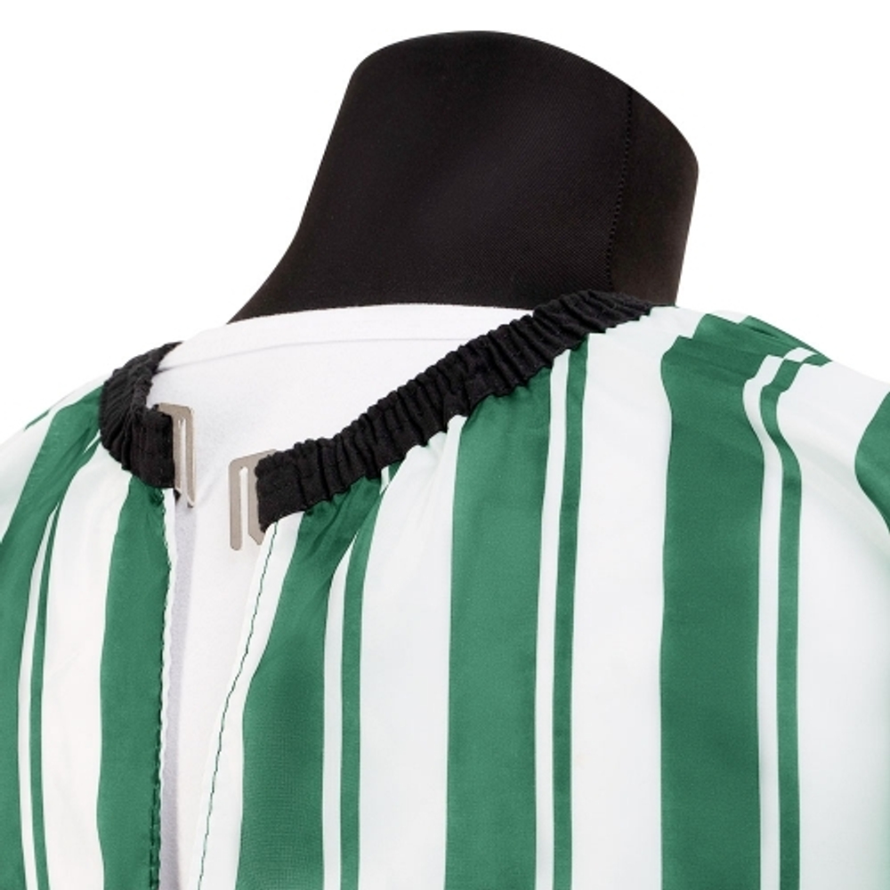 Пеньюар парикмахера «Barberbar» (зеленый в полоску), TNL, J-50