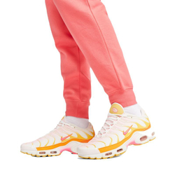 Женские теннисные брюки Nike Sportswear Club Fleece Pant - sea coral/white