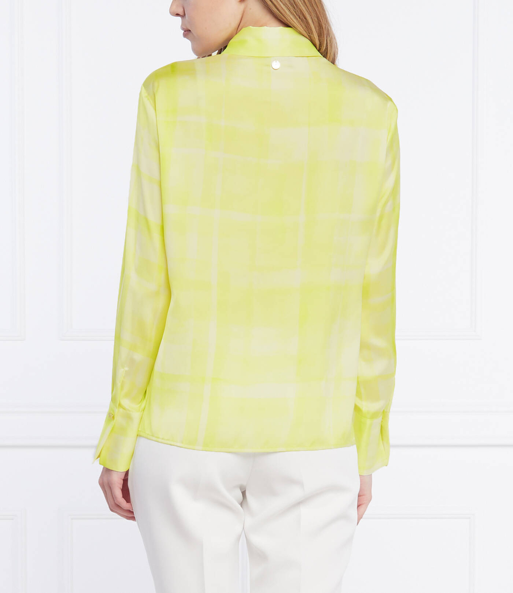 сатиновая рубашка Liu Jo - лимонный(CA2243 TS004)