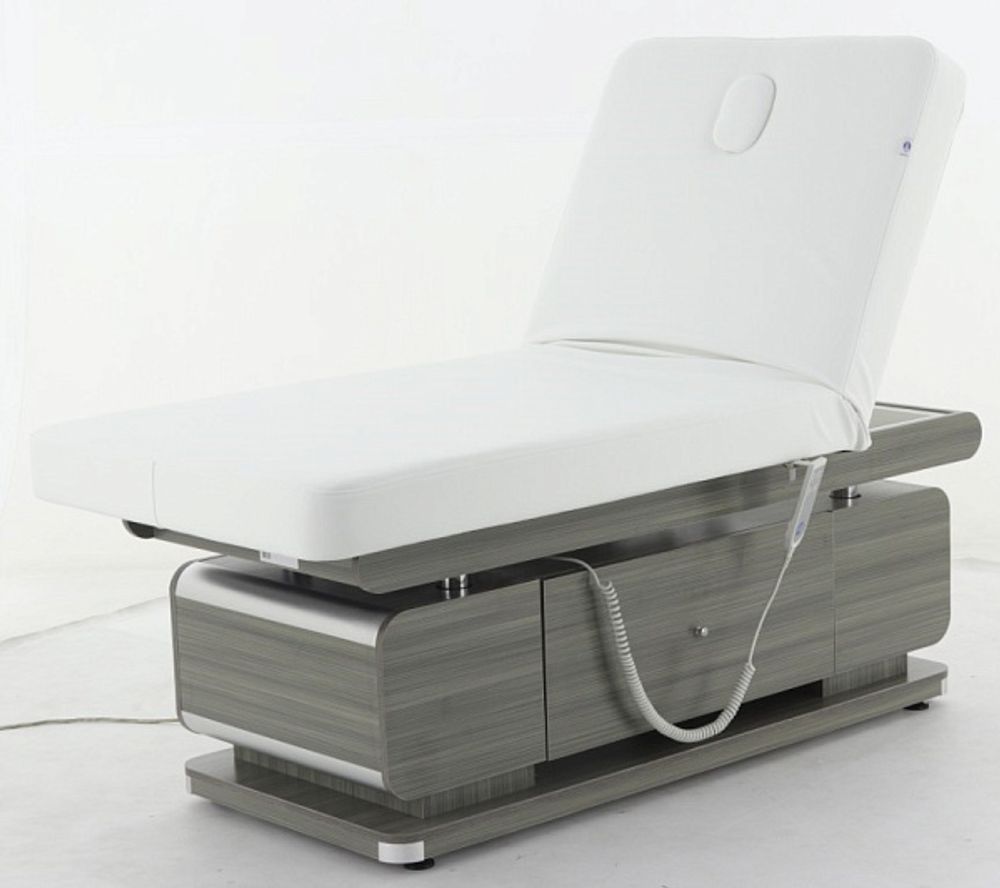 Электрический массажный стол ММКМ-2 (тип 4) (КО-154Д) белый, кофе с молоком
