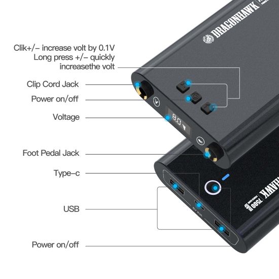 Портативный аккамуляторный "powerbank" блок питания Dragonhawk