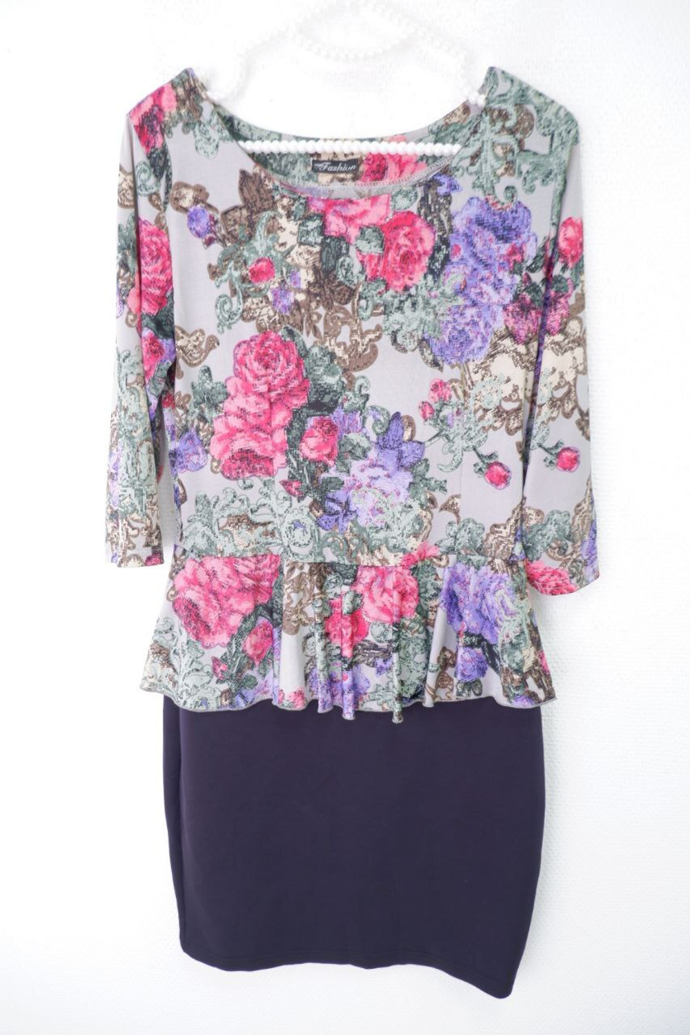 Платье Fashion комбинированное 44 размер