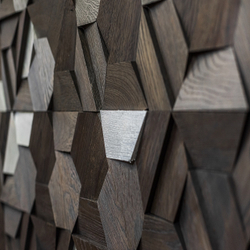 Деревянная мозаика для стен Wood Mosaic Магна эбен