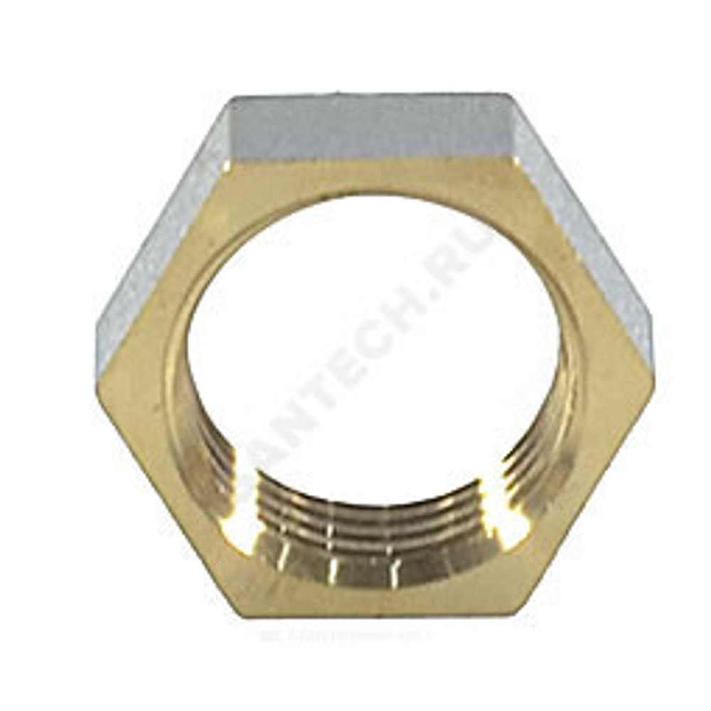 Контргайка латунь никель Ду 20 (3/4") ВР 9020 ГОСТ 32585-2013 Aquasfera 9020-02